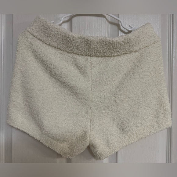 Daily Practice by Anthropologie Sherpa Shorts | Cream Fleece | Size M - Picture 2 of 7